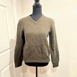 Polo Ralph Lauren V-Neck Sweater in Dark Green